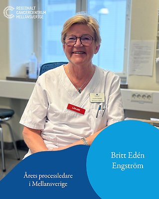 Porträttbild på årets processledare i Mellansverige, Britt Eden Engström