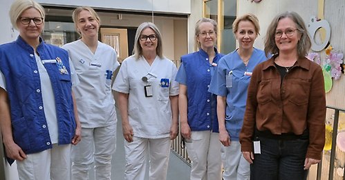 Forskningspersonal på onkologkliniken i Sundsvall