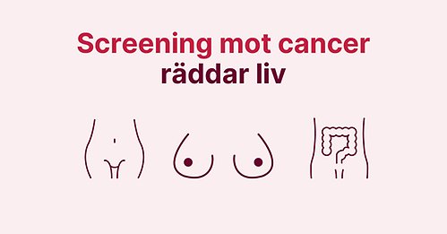 Tecknad illustration om screening mot cancer